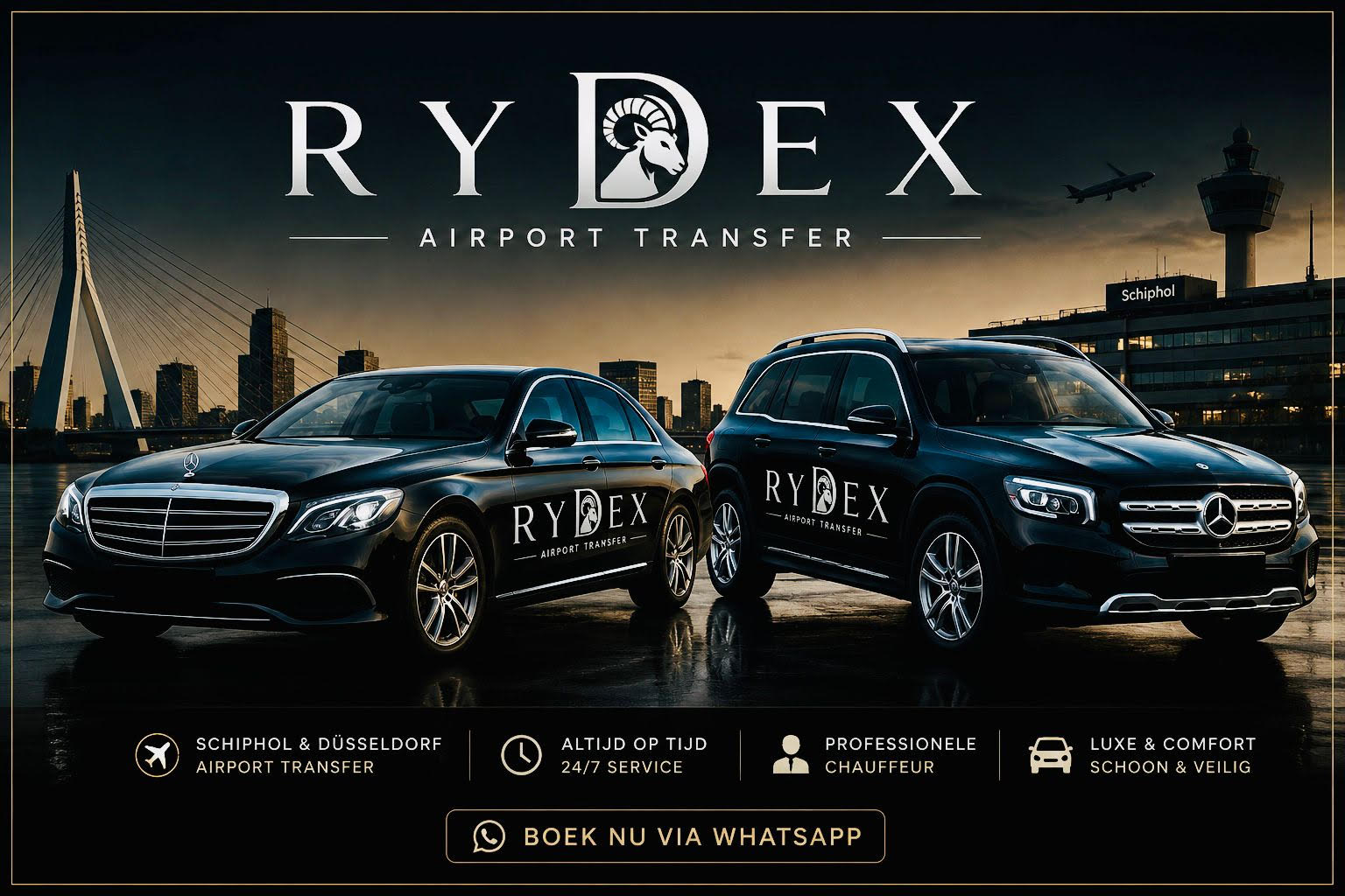 RYDEX Fleet — Mercedes-Benz Schiphol & Düsseldorf Transfer